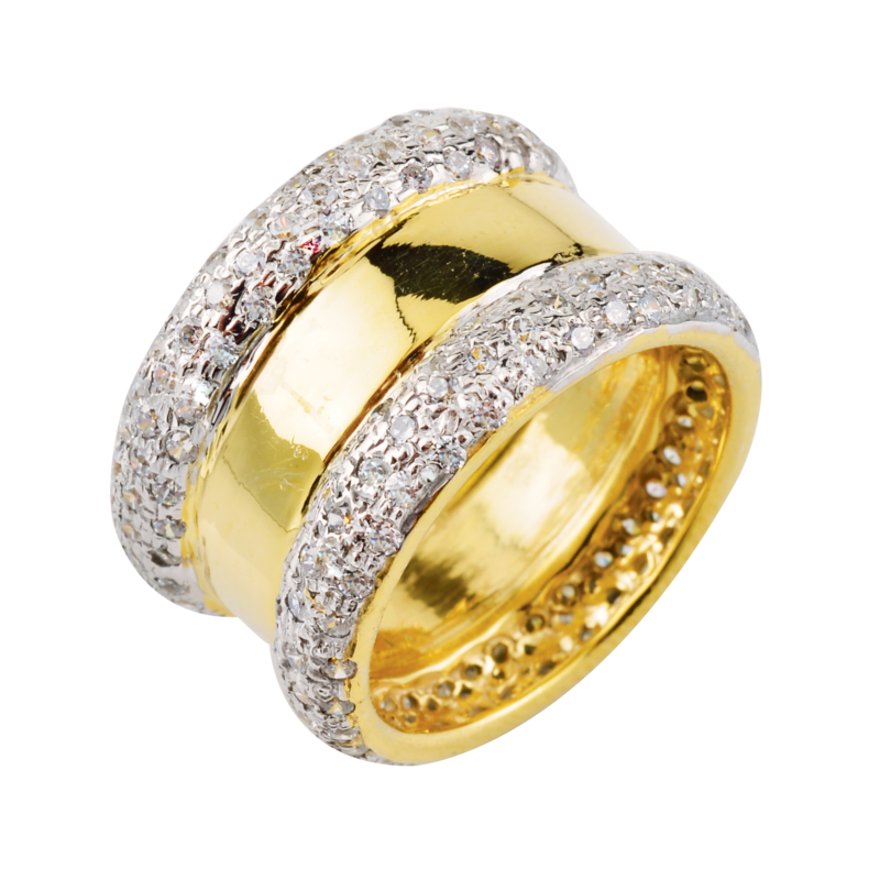 Yellow Gold Cubic Zirconia Ring